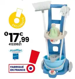 JouéClub Ecoiffier chariot ménage offre