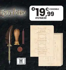 JouéClub Harry potter set papeterie calligraphie offre