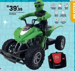 JouéClub Team city quad avec pilote rc 1/18ème offre