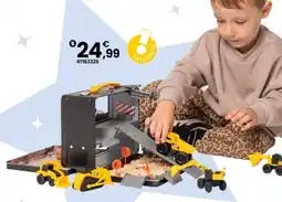 JouéClub Valisette métal 5 véhicules sable cinétique 280 g offre