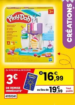 JouéClub Play-doh mes glaces arc-en-ciel offre