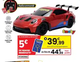 JouéClub Smoby spider-man jada rc porsche 911 offre