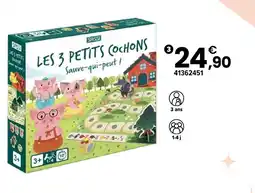 JouéClub Les 3 petits cochons : sauve-qui-peut ! offre