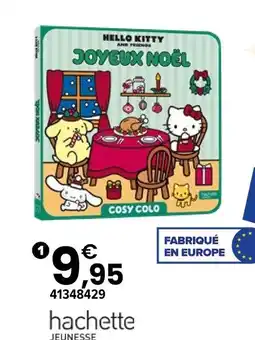JouéClub Hachette jeunesse cahier de coloriage cosy colo joyeux noël offre
