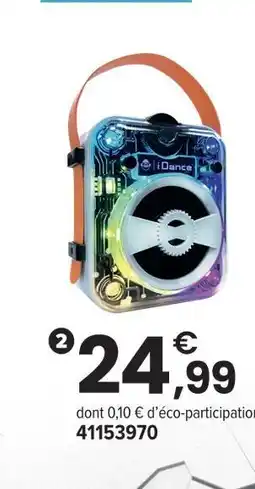 JouéClub Idance enceinte bluetooth offre