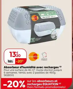 Weldom Absorbeur d'humidité avec recharges offre