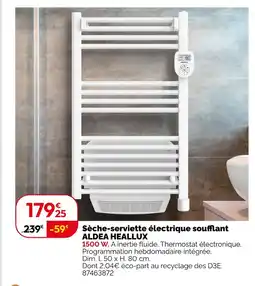 Weldom Aldea heallux sèche-serviette électrique soufflant offre