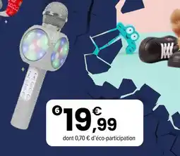 JouéClub Microphone karaoké lumineux offre