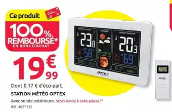 Optex station météo