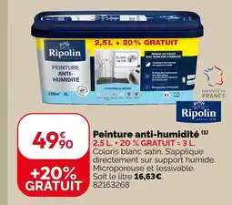 Weldom Ripolin peinture anti-humidité offre