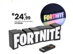 JouéClub Lampe logo fortnite offre