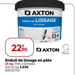 Weldom Axton enduit de lissage en pâte offre