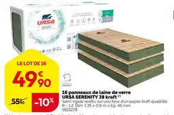 Weldom Ursa panneaux de laine de verre serenity 38 kraft offre