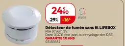 Weldom Lifebox détecteur de fumée sans fil offre