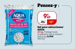 Weldom Aqua pro pastilles de sel pour adoucisseurs d'eau offre