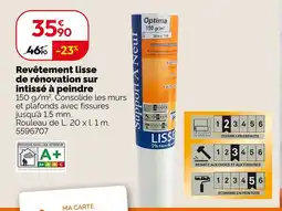 Weldom Revêtement lisse de rénovation sur intissé à peindre offre