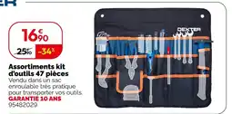 Weldom Dexter assortiments kit d'outils 47 pièces offre