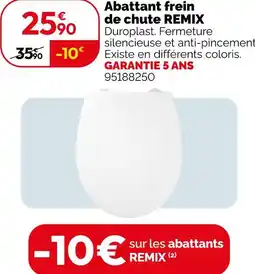 Weldom Abattant frein de chute remix offre
