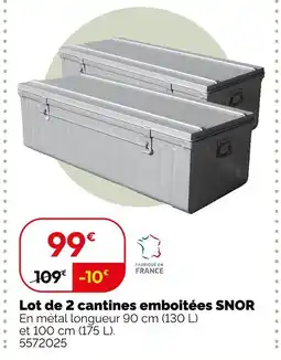 Weldom Lot de 2 cantines emboitées snor offre