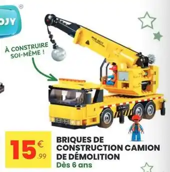 Briques de construction camion de démolition