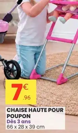 Stokomani Chaise haute pour poupon offre