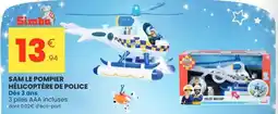 Stokomani Sam le pompier hélicoptère de police offre