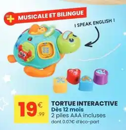 Stokomani Tortue interactive offre