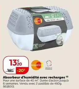 Weldom Equation - absorbeur d'humidité avec recharges offre