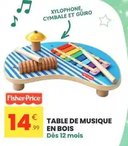 Stokomani Fisher-price - table de musique en bois offre