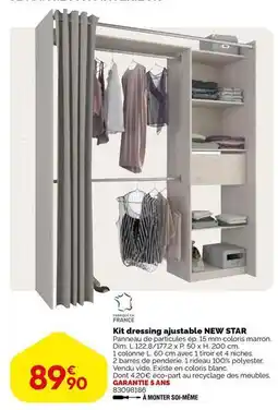 Weldom Kit dressing ajustable new star offre