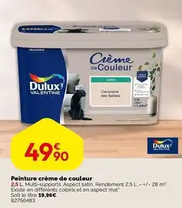 Weldom Dulux - peinture creme de couleur offre