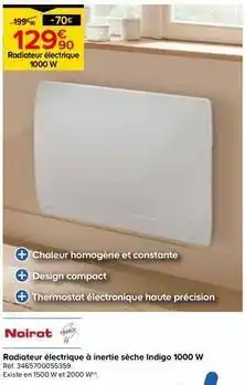 Castorama Noirot - radiateur électrique offre