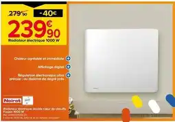 Castorama Noirot - radiateur électrique double cœur de chauffe fusion 1000 w offre