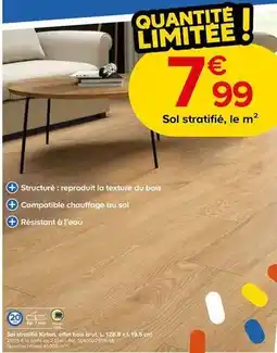 Castorama Kronospan - sol stratifié kirton offre