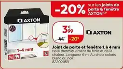 Weldom Axton - joint de porte et fenetre 1 a 4mm offre