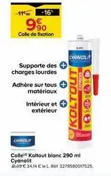Castorama Cyanolit - colle koultout blanc 290 ml offre