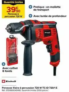 Castorama Einhell - perceuse filaire à percussion 720 w tc-id 720/1 e offre