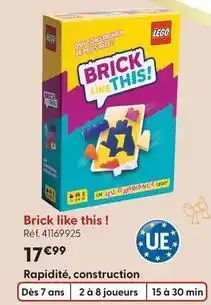 La Grande Récré Lego - brick like this! offre