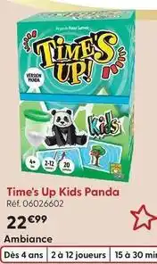 La Grande Récré Asmodée - time's up kids panda offre