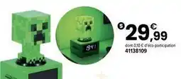 JouéClub Minecraft reveil creeper icon offre