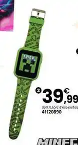 JouéClub Montre enfant interactive minecraft offre