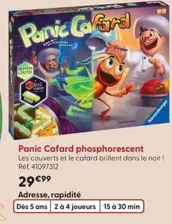 La Grande Récré Ravensburger - panic cafard phosphorescent offre