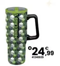 JouéClub Mug isotherme iconicmono minecraft offre