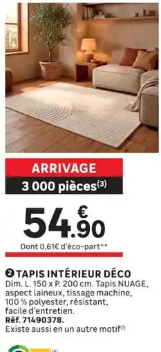 Leroy Merlin TAPIS INTÉRIEUR DÉCO offre