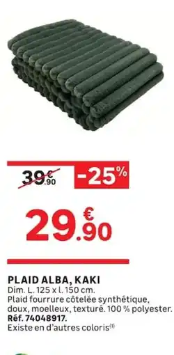 Leroy Merlin PLAID ALBA offre