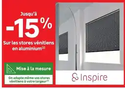 Leroy Merlin Inspire stores vénitiens en aluminium offre