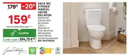 Leroy Merlin JACOB DELAFON PACK WC À POSER MARCEL offre