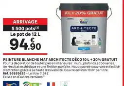 Leroy Merlin Dulux Peinture blanche mat architecte déco offre