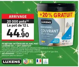Leroy Merlin LUXENS PEINTURE INTÉRIEUR BLANC MAT offre