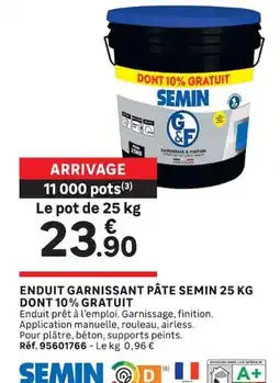 Leroy Merlin SEMIN Enduit garnissant pâte offre